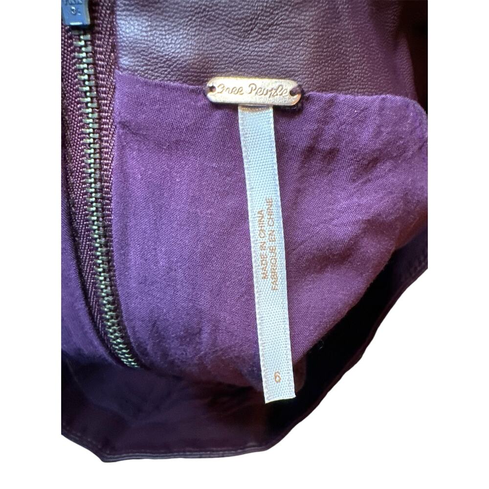 Free People “leather” mini - Picture 4 of 6